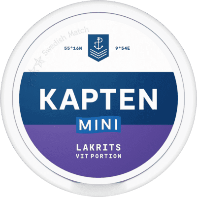 Kapten Lakrits Vit Portion Mini